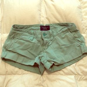 00 teal American eagle shorts
